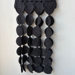 NEW Simon Miller Dress Beep Beep Fringe Black Crochet Halter Maxi Dress Size M Size M Photo 4