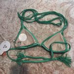 PilyQ PQ Swim  Green Mila Tri Bikini Top Photo 1