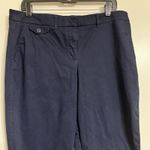 Talbots Pants Womens 10 Navy Blue Straight Leg Dress Work Trousers Slacks Photo 1
