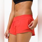 Lululemon  NWT Hotty Hot Low Rise 2.5” Shorts Orange Color Size 14 Photo 4