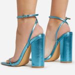 EGO blue metallic heels Photo 1