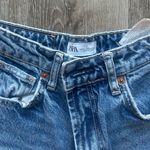 ZARA Straight Leg Ripped Jeans Photo 2
