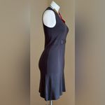 Lapis Gray/Blue Sleeveless Body con Dress SZ M Pull Over 2 Big Buttons I… Size M Photo 2
