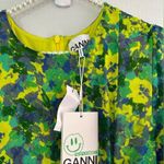 Ganni  NWT Sulphur Spring Mesh Ruched Dress Photo 9