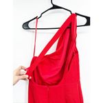 Mac Duggal 26266 Red One Shoulder Jersey Mermaid Gown Size 6 Photo 4