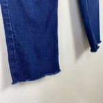 Mott & Bow Dark Wash Ridge Raw Hem Mid Rise Slim Boyfriend Jeans Size 26 Blue Photo 2