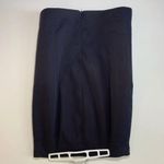 Ann Taylor  Navy Cotton Pencil Skirt 14‎ Tall Career Photo 2