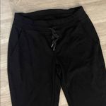 Yogalicious  large Black Flared athletic yoga Pants pocket drawstring Photo 2