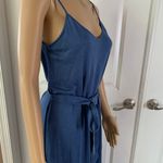 Majestic FILATURES Stretch Linen Spaghetti-Strap Dress With Soft Tie Photo 11