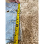 None VTG Button Front Denim Skirt Light Wash Raw Hem Y2K Cottagecore Autumn Preppy M Photo 6