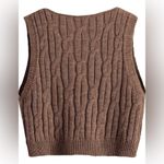Romwe  Cable Knit Crop Sweater Vest Photo 1
