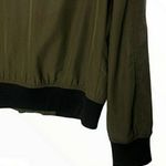 ZARA Green Bomber Jacket Photo 8