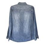 Gap  Women's Denim Cotton Boyfriend Fit Button Up Jean Shirt Blue‎ Small Photo 1