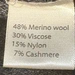 BENDETTA B. Women’s Merino Wool Cashmere Blend Gray Cardigan Sweater Size M Size M Photo 5