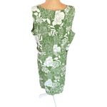 Villager Liz Claiborne Women Floral Sleeveless Lined Sheath Dress Green Size 14 Photo 4