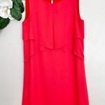 BCBGMAXAZRIA Draped Sleeveless Red Mini Dress S Photo 4