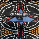 Gianni Bini Black and Yellow Patterned Blouse Photo 3