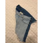 PacSun Jean Skirt Two Tone Distressed Raw Hem Size 27 Photo 3