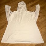 Bryn Walker  Cream Hooded Sweatshirt XL Made in USA 3/4 Dolman Sleeves Photo 1