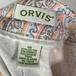 Orvis Pastel Paisley Print Chino Cropped Pants 10 Photo 3
