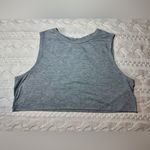 SheIn Gray Sleeveless Muscle Tee Crop Photo 2