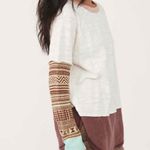 We The Free Free People Jordan Mix Knit Tee in Fun Time Combo Size Small Photo 0
