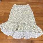 Mary Kate and Ashley Vintage Paisley Floral Skirt Size Yellow Blue Eyelet Y2k Photo 4