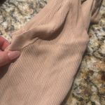 ZARA Tan Bodycon Scoop Neck Tank Top Photo 3