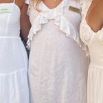 ZARA Maxi Ruffle White Dress Photo 0