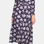Love Shack Fancy NEW Min Maxi Dress, floral on blue, small Photo 0