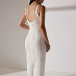 RIHOAS the water ripple textured white backless midi dress 22 Size XL Photo 2