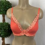 Natori  Coral Orange Feathers Plunge T Shirt Bra 30DDD Photo 1