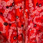 Koi by Kathy Peterson Scrub Top Red Hawaiian Floral Hearts S Photo 8