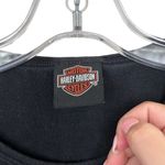 Harley Davidson Myrtle Beach SC Black Beaded 3/4 Sleeve Shirt Sz M Photo 2