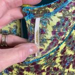 Free People  floral puff sleeve stretch T-shirt top Photo 2