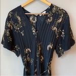 Vince  Navy Floral Midi Dress Photo 3