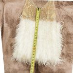 Custom chic wedding bachelorette homecoming prom dress w ostrich sequins ($675) White Size undefined Photo 8