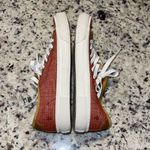 Frye  Gia Canvas Leather Low Lace‎ Up Sneakers Rust Terracotta Women’s Size 6 Photo 7