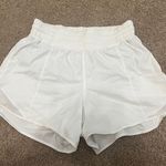 Lululemon White Hotty Hot Shorts 4” Photo 0