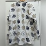 Michigan Rag Company shell pattern light knit jacket size large White Size M Photo 3