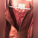 Jessica London  Women's 100% Leather Jacket plus Size 20W full zip up lined Photo 6