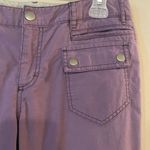 Athleta 8 Pocket Purple Adjustable Waist Cargo Capri size 8 Photo 4