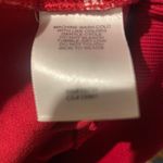 Alfred Dunner Vintage Cotton Red Velvet Sequin Geometric Mock Neck Sweater PL Photo 5