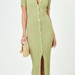 l*space L* Undertow Dress in Light Olive Size Large Photo 0