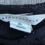 Aeropostale  Black Eyelet Crop Top Photo 2