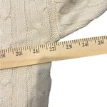 Zesica cream cable knit cropped sweater size medium Photo 5