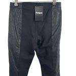 Desigual  Black Legging Leather Detail Cutouts US Small New Photo 5