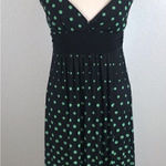 Y2K vintage Kelly green polkadot midi spaghetti strap dress M Black Size M Photo 0