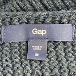 Gap Cable Knit Solid Blue Oversized Sweater Shirt Top Size Medium M Womens Photo 2
