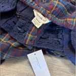 American Eagle  Boho Plaid Crochet Top Size M Photo 6